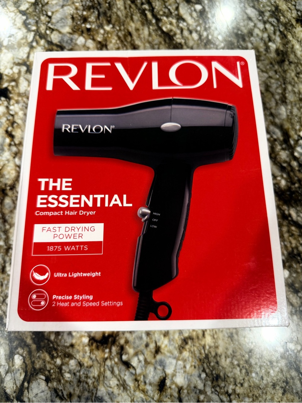 New Revlon Black Compact Hair Dryer